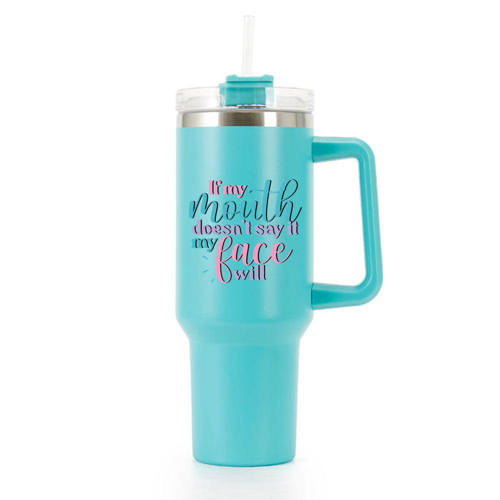 Huge Mouth Says 40oz Tumbler #7 image